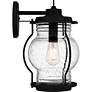 5_Luther 1-Light Earth Black Outdoor Wall Lantern more views