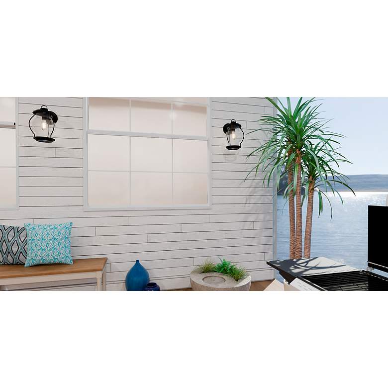 Image 6 Luther 1-Light Earth Black Outdoor Wall Lantern more views