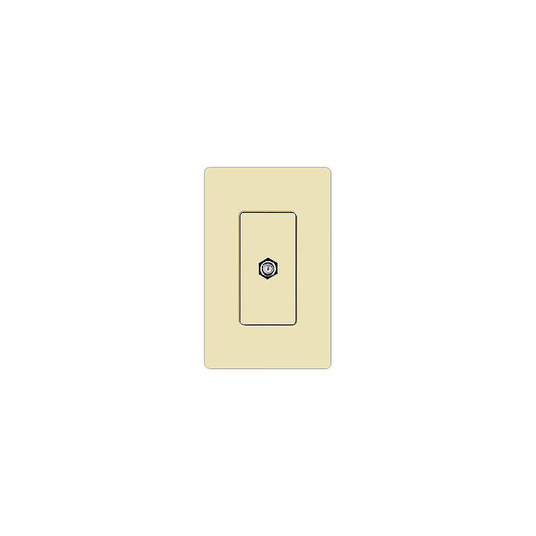Image 1 Lutron Claro Cable TV Jack - Almond