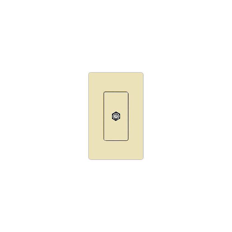 Image 1 Lutron Claro Cable TV Jack  - Almond