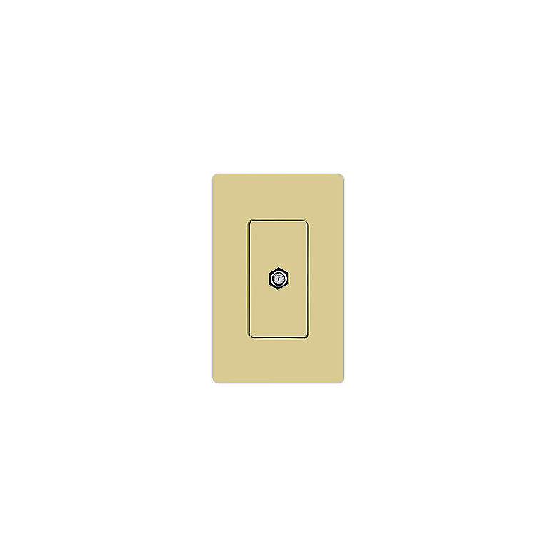 Image 1 Lutron Claro Cable TV Jack - Ivory