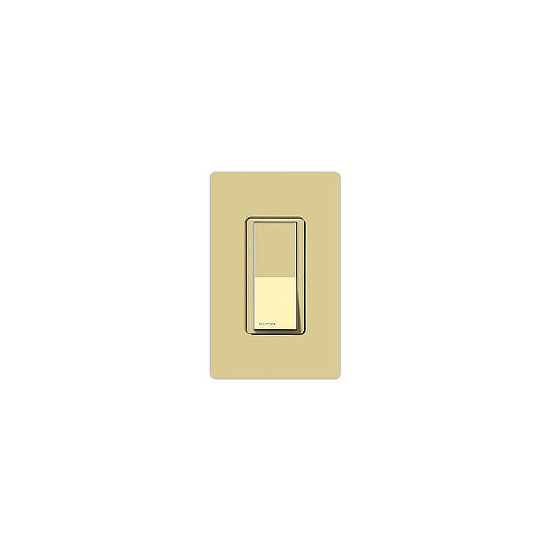 Image 1 Lutron Claro Ivory Single Pole Switch