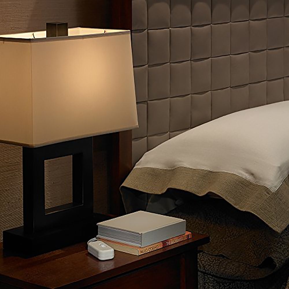 Lutron Credenza CL Brown CFL LED Table Top Dimmer R4087 Lamps Plus