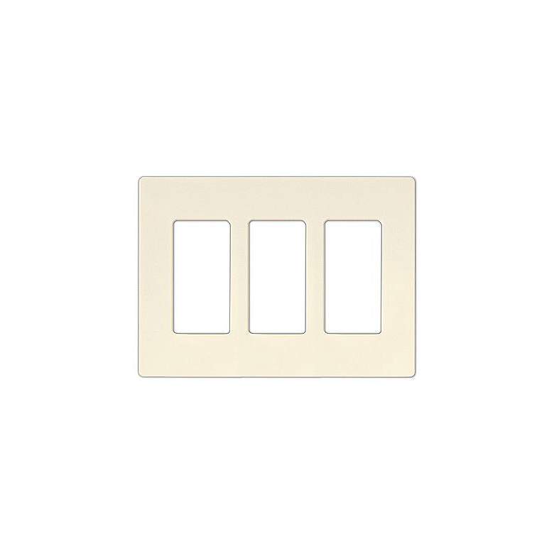 Image 1 Lutron Diva Biscuit SC 3 Gang Wallplate