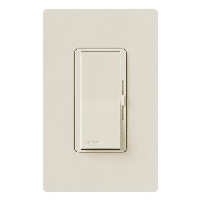 Image 1 Lutron Diva/CL Light Almond CFL/LED Paddle Dimmer Switch