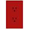 Lutron Diva Hot Red SC 15A 125V Receptacle