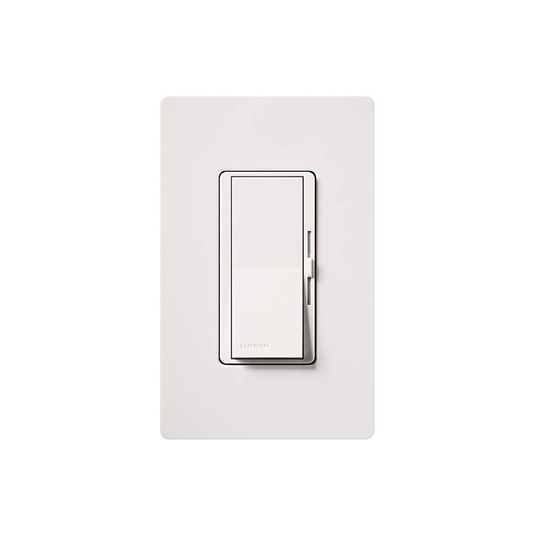 Image 1 Lutron Diva White Single Pole and 3-Way CFL/LED Dimmer