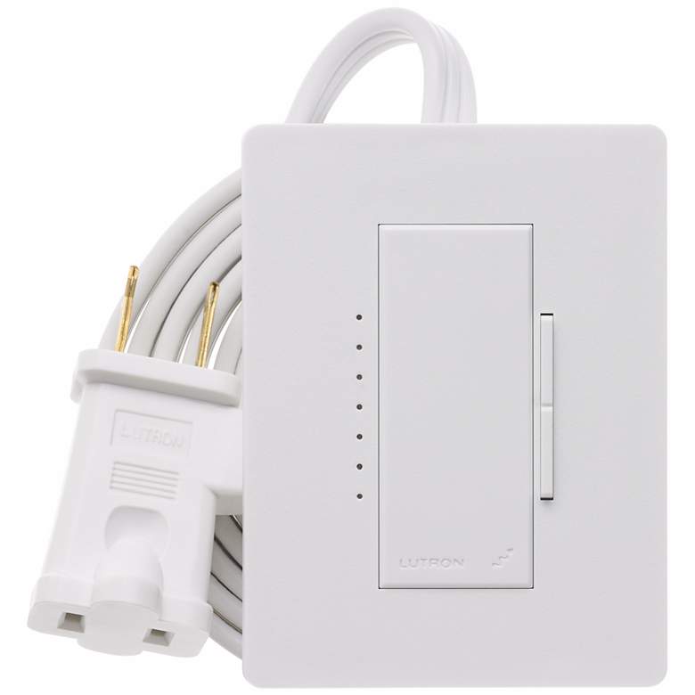 Image 1 Lutron Maestro White Plug-In Lamp Dimmer