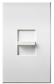 Lutron Nova T White Single Pole LinearSlide Dimmer 48834 Lamps Plus