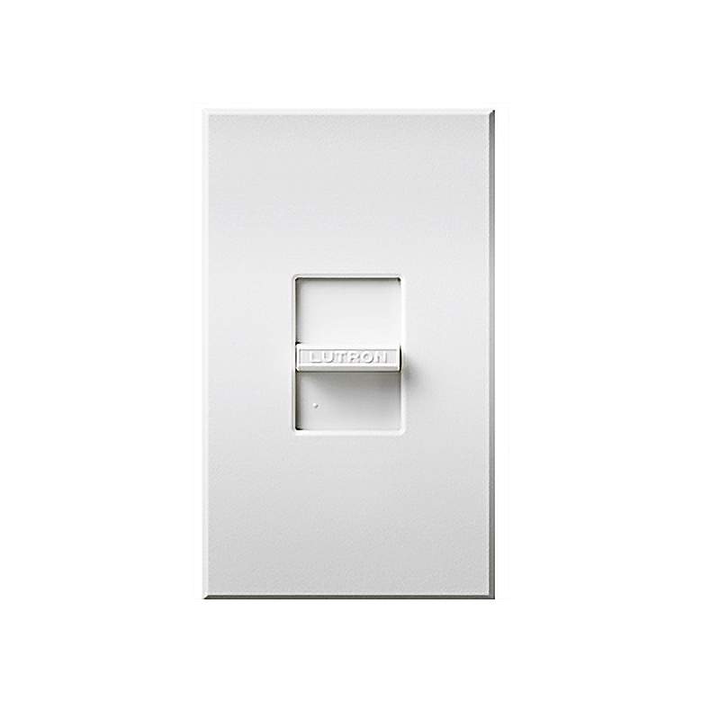 Image 1 Lutron Nova White Single Pole Preset Slider Dimmer