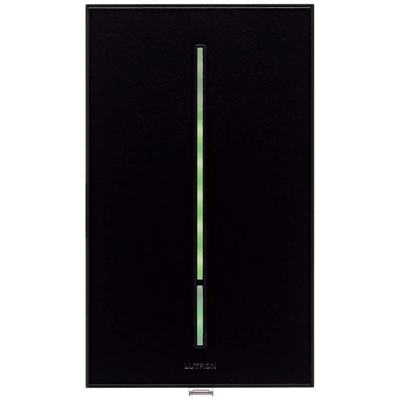 Image 1 Lutron Vierti 600 Watt Green LED Multilocation Black Dimmer