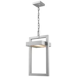 Luttrel 10 1/2" Wide Silver LED Outdoor Hanging Light