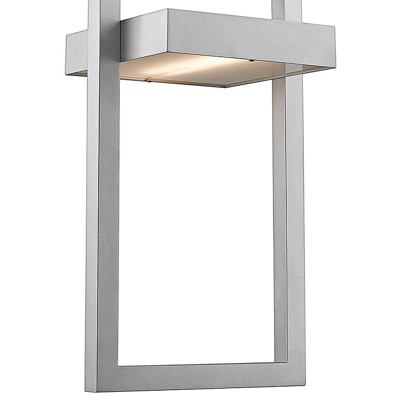 Image 2 Luttrel 10 1/2" Wide Silver LED Outdoor Hanging Light more views