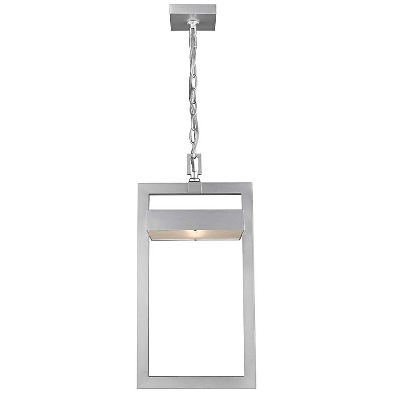 Image 3 Luttrel 10 1/2" Wide Silver LED Outdoor Hanging Light more views