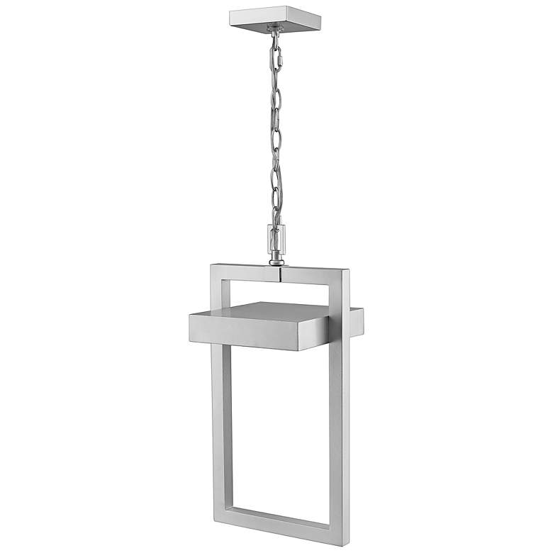 Image 5 Luttrel 10 1/2" Wide Silver LED Outdoor Hanging Light more views