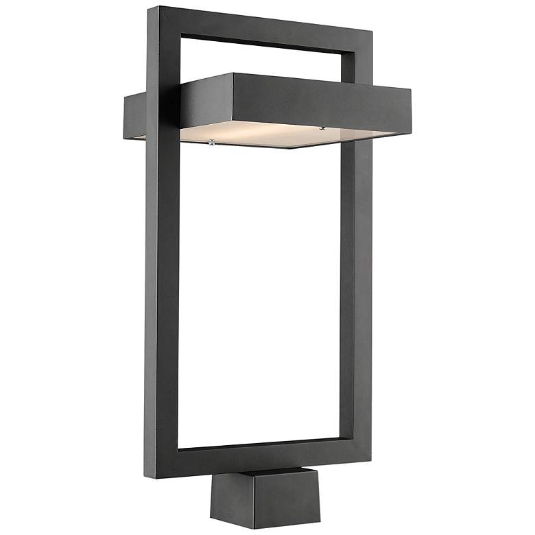 Image 1 Luttrel 21 1/2" High Black LED Outdoor Post Light