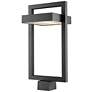 1_Luttrel 21 1/2" High Black LED Outdoor Post Light