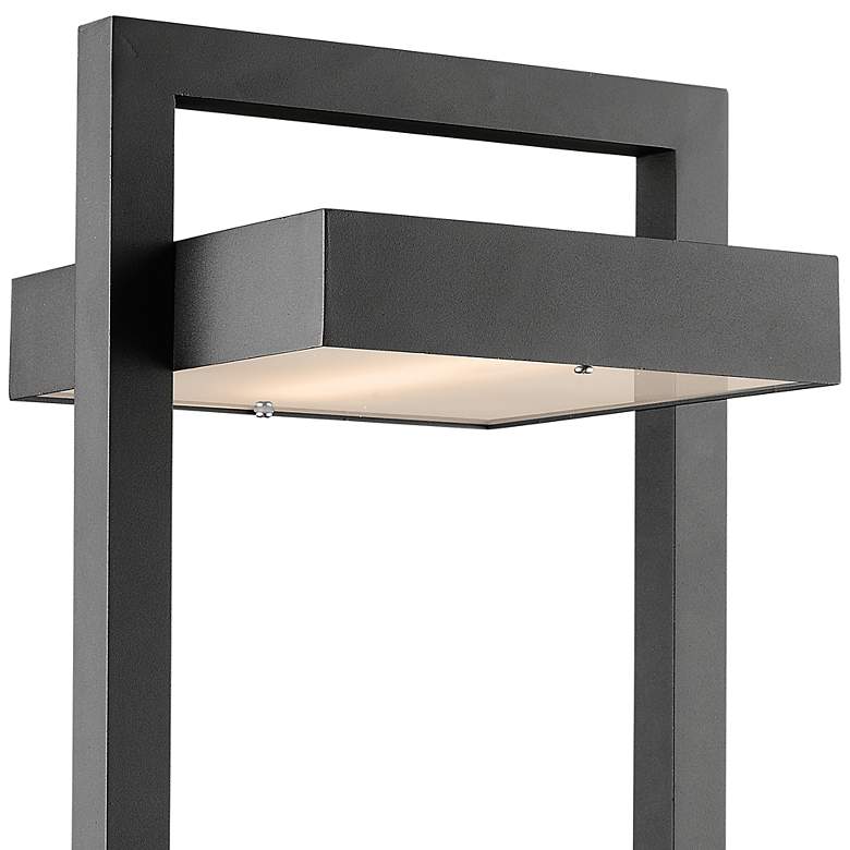 Image 2 Luttrel 21 1/2" High Black LED Outdoor Post Light more views