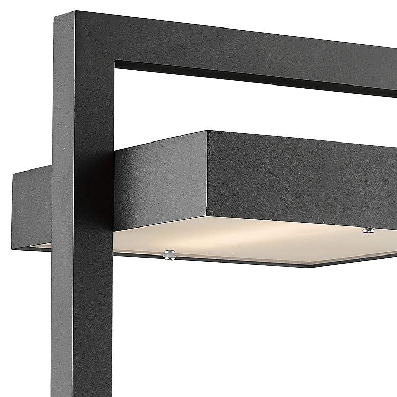 Image 2 Luttrel 21 1/2" High Black Metal LED Outdoor Post Light more views