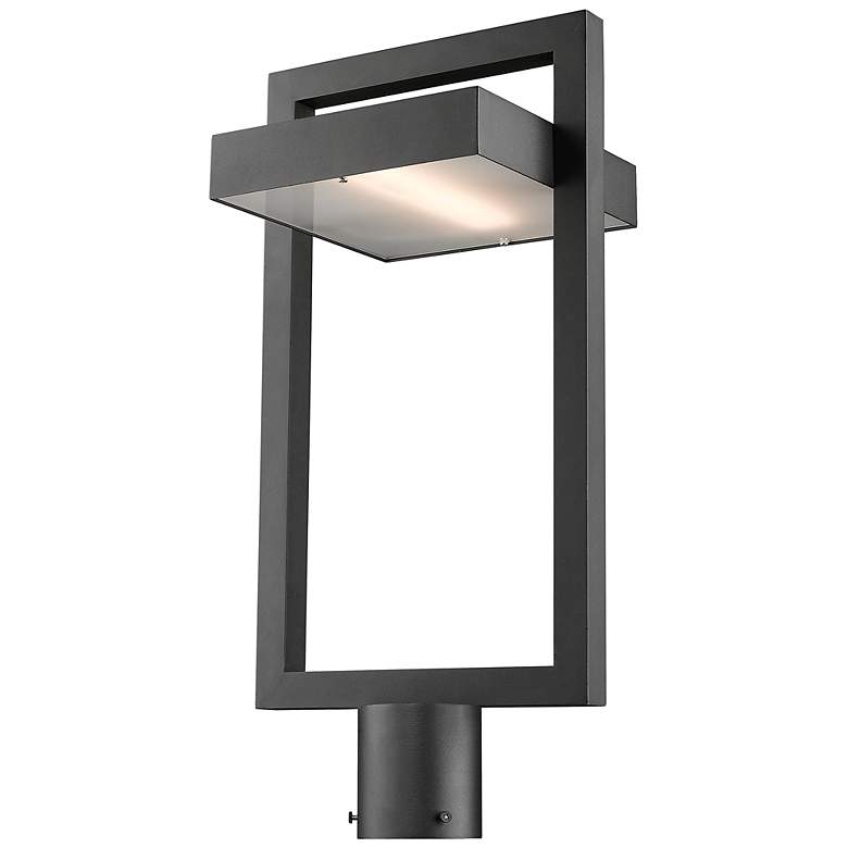 Image 3 Luttrel 21 1/2" High Black Metal LED Outdoor Post Light more views