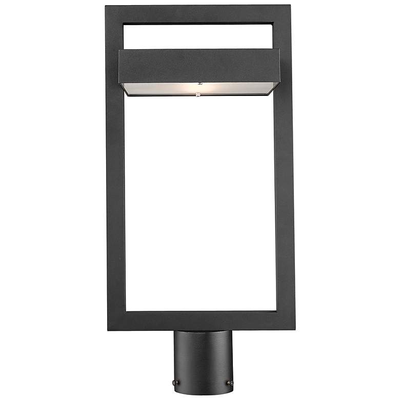 Image 4 Luttrel 21 1/2 inch High Black Metal LED Outdoor Post Light more views