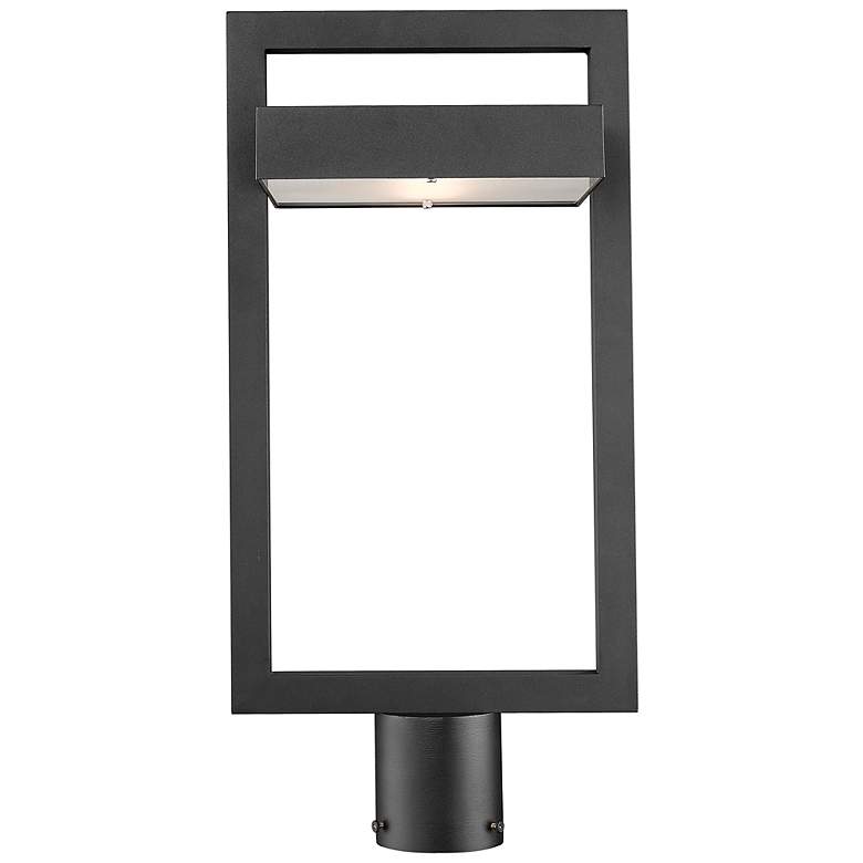 Image 4 Luttrel 21 1/2" High Black Metal LED Outdoor Post Light more views