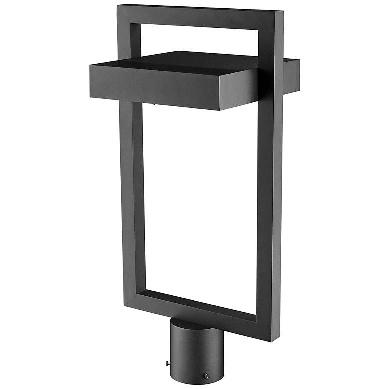 Image 5 Luttrel 21 1/2" High Black Metal LED Outdoor Post Light more views
