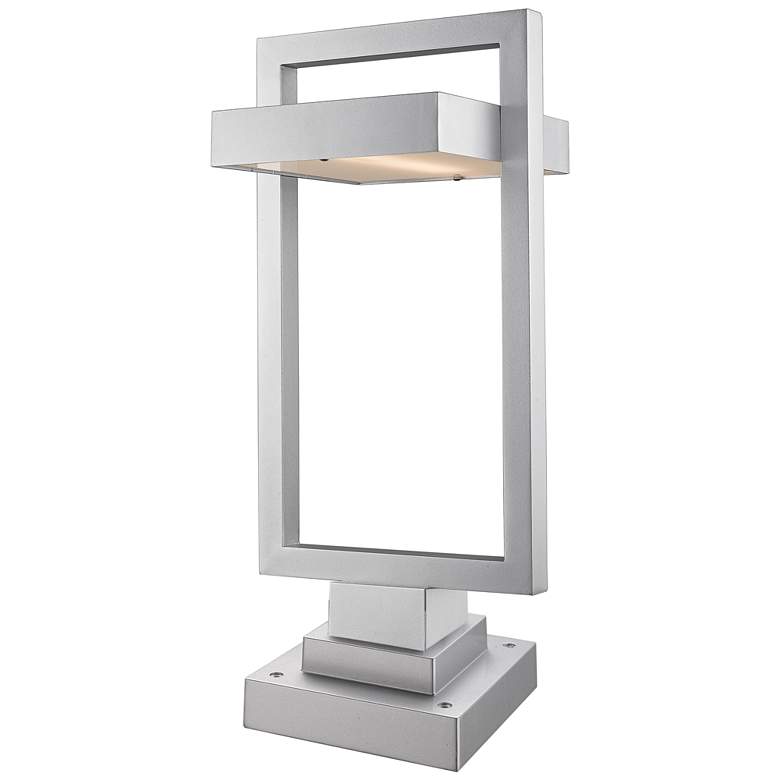 Image 1 Luttrel 24 1/4" High Silver LED Outdoor Pier Mount Light