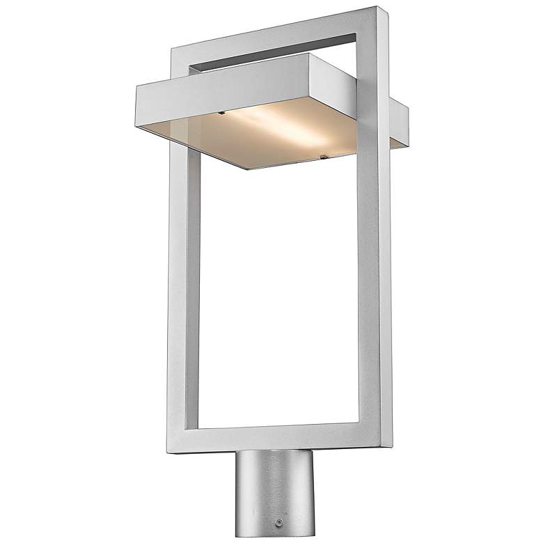 Image 3 Luttrel 26 1/2" High Silver LED Outdoor Post Mount Light more views
