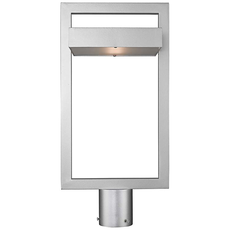 Image 5 Luttrel 26 1/2" High Silver LED Outdoor Post Mount Light more views