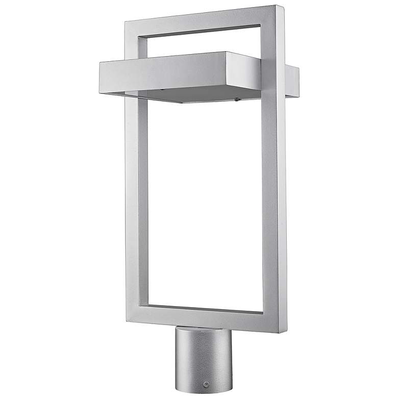 Image 6 Luttrel 26 1/2 inch High Silver LED Outdoor Post Mount Light more views