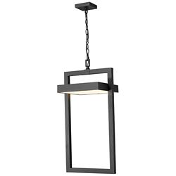 Luttrel 29 1/2" High Black LED Outdoor Hanging Light
