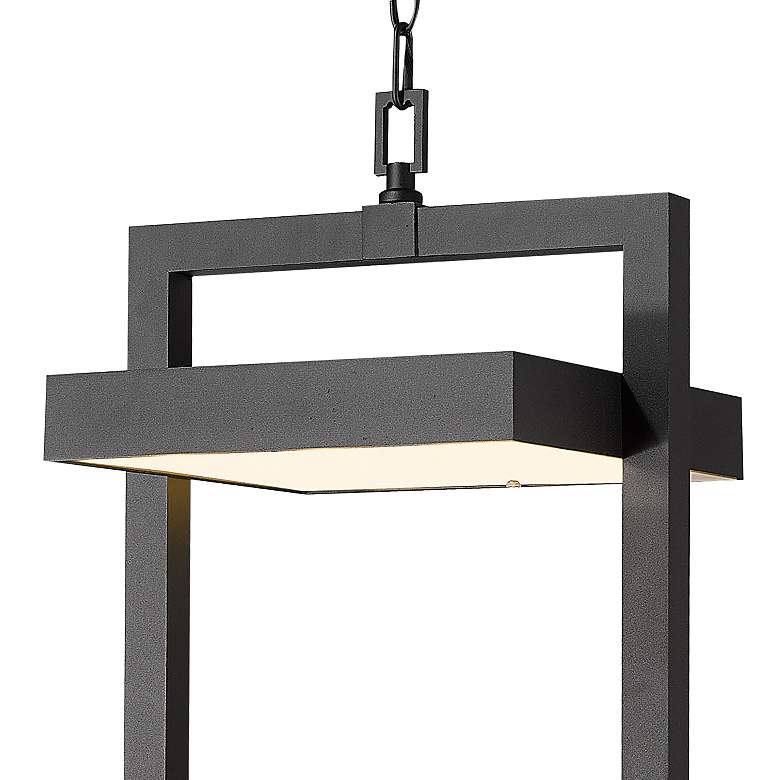 Image 4 Luttrel 29 1/2" High Black LED Outdoor Hanging Light more views