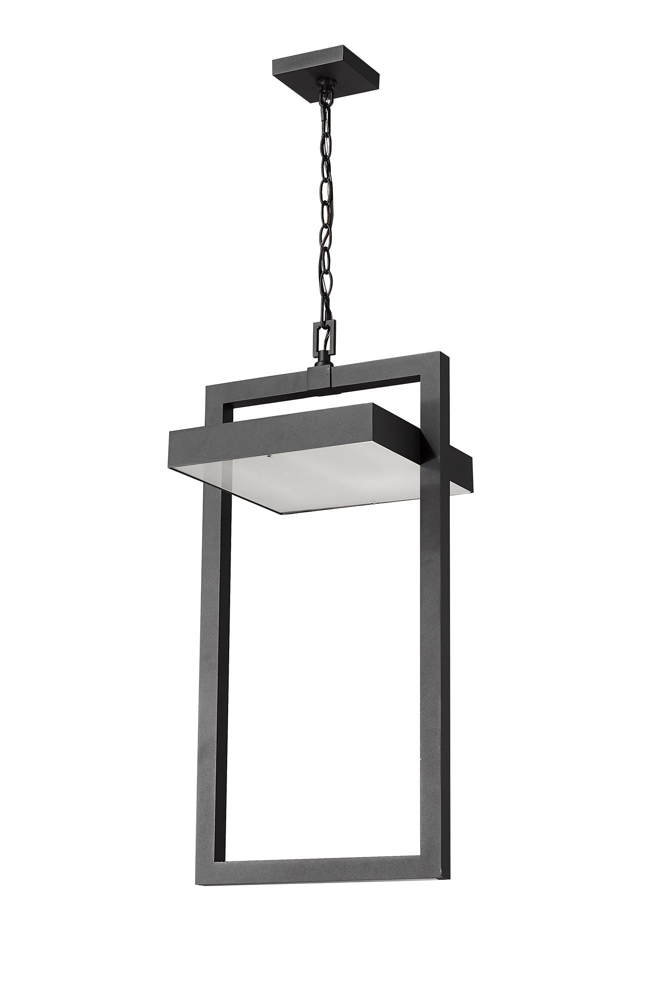 Luttrel 29 1/2" High Black LED Outdoor Hanging Light in scene