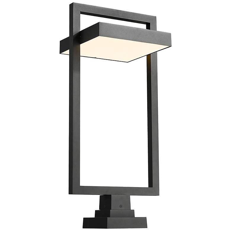 Image 1 Luttrel 31 1/2" High Black LED Outdoor Pier Mounted Light