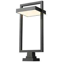 Luttrel 31 1/2" High Black LED Outdoor Pier Mounted Light