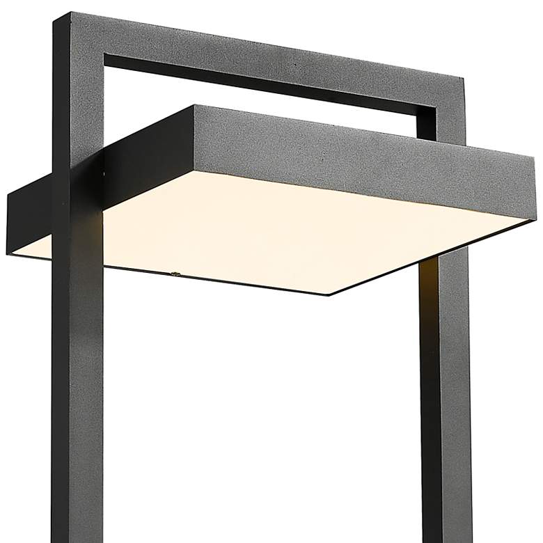 Image 2 Luttrel 31 1/2" High Black LED Outdoor Pier Mounted Light more views