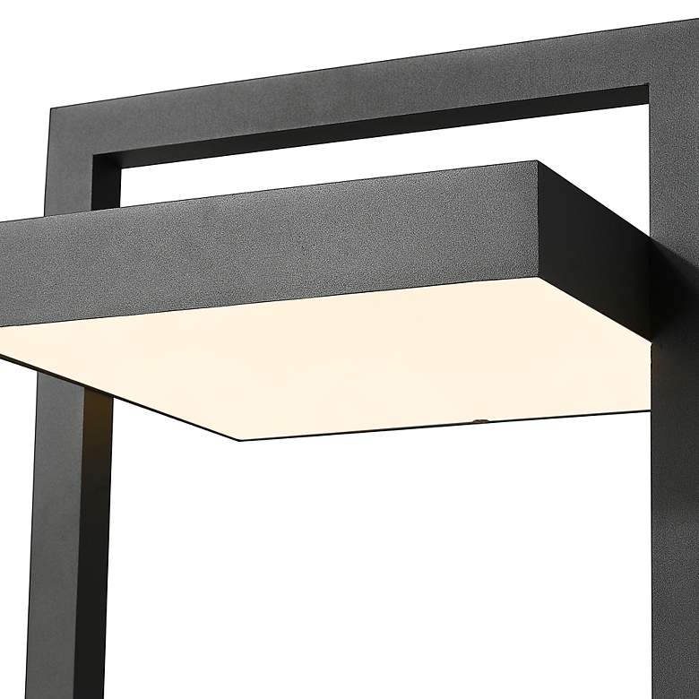 Image 3 Luttrel 31 1/2" High Black LED Outdoor Pier Mounted Light more views