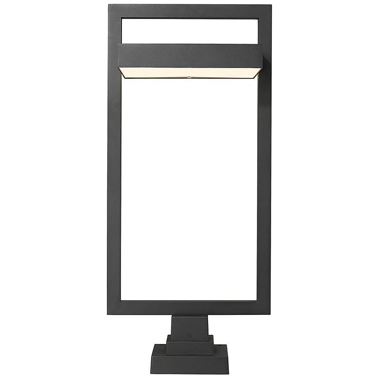 Image 5 Luttrel 31 1/2 inch High Black LED Outdoor Pier Mounted Light more views