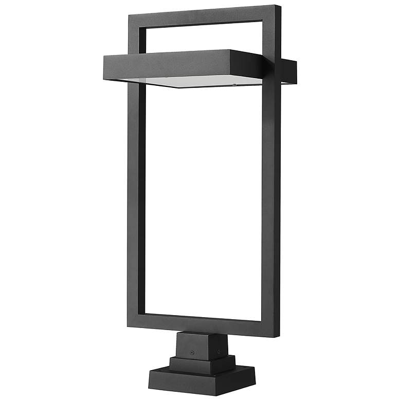 Image 6 Luttrel 31 1/2" High Black LED Outdoor Pier Mounted Light more views