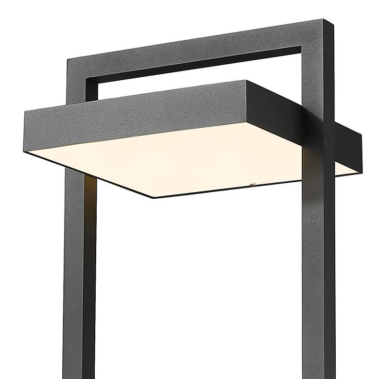 Image 2 Luttrel 32 1/2" High Black LED Outdoor Pier Mount Light more views