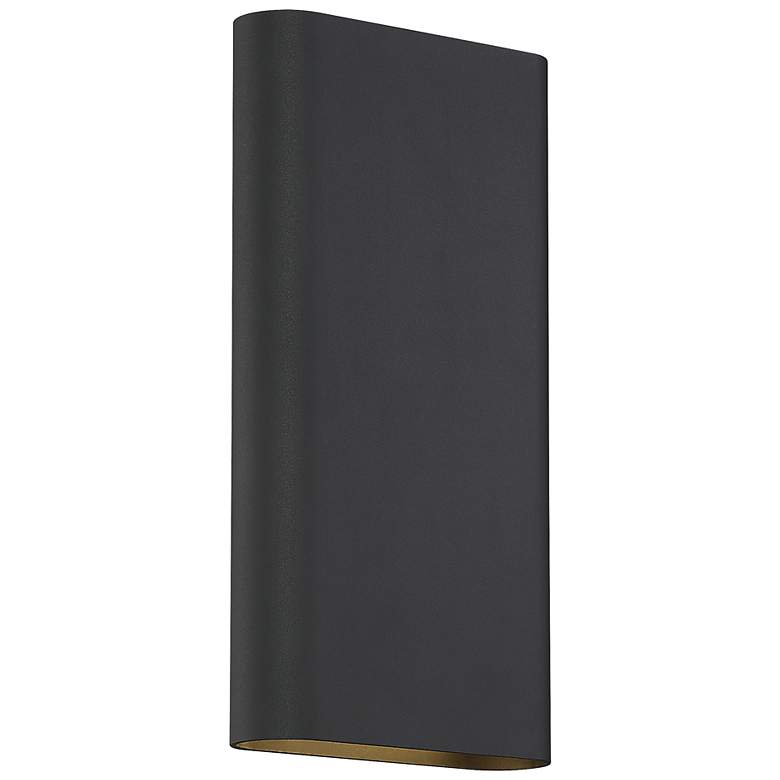 Image 1 Lux 12" High Black ADA LED Wall Sconce