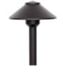 Lux 19" High Bronze Metal LED Direct Burial Post Light