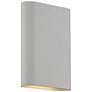 Lux 8" High Satin 120V Bi-Directional  Wall Sconce