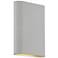 Lux 8" High Satin 120V Bi-Directional  Wall Sconce