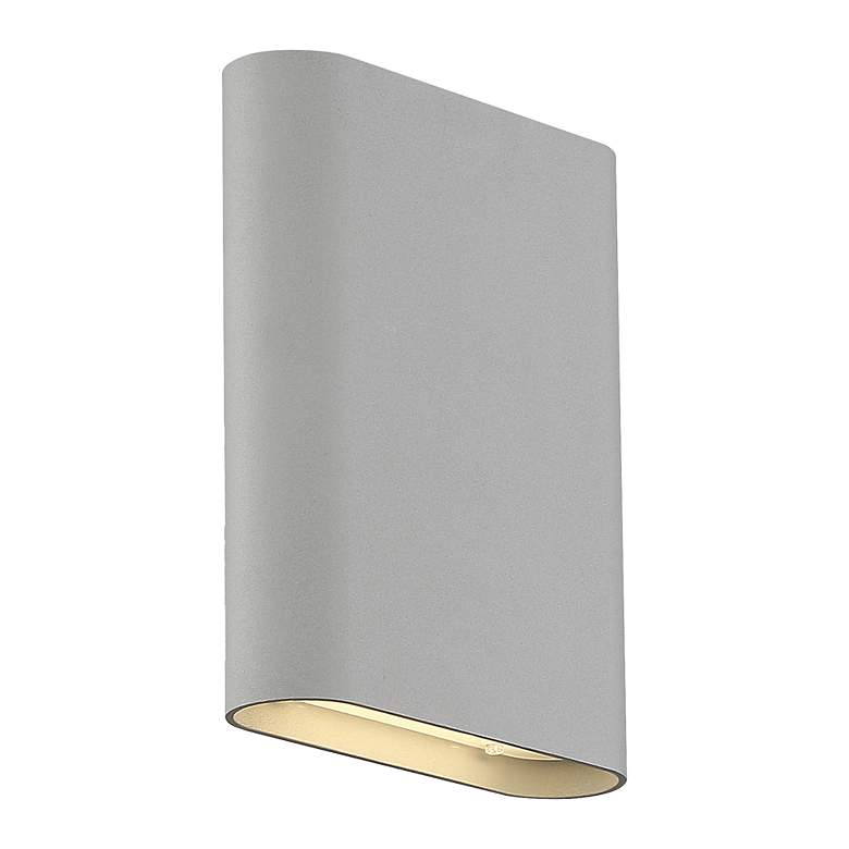 Image 4 Lux 8" High Satin 120V Bi-Directional Wall Sconce more views
