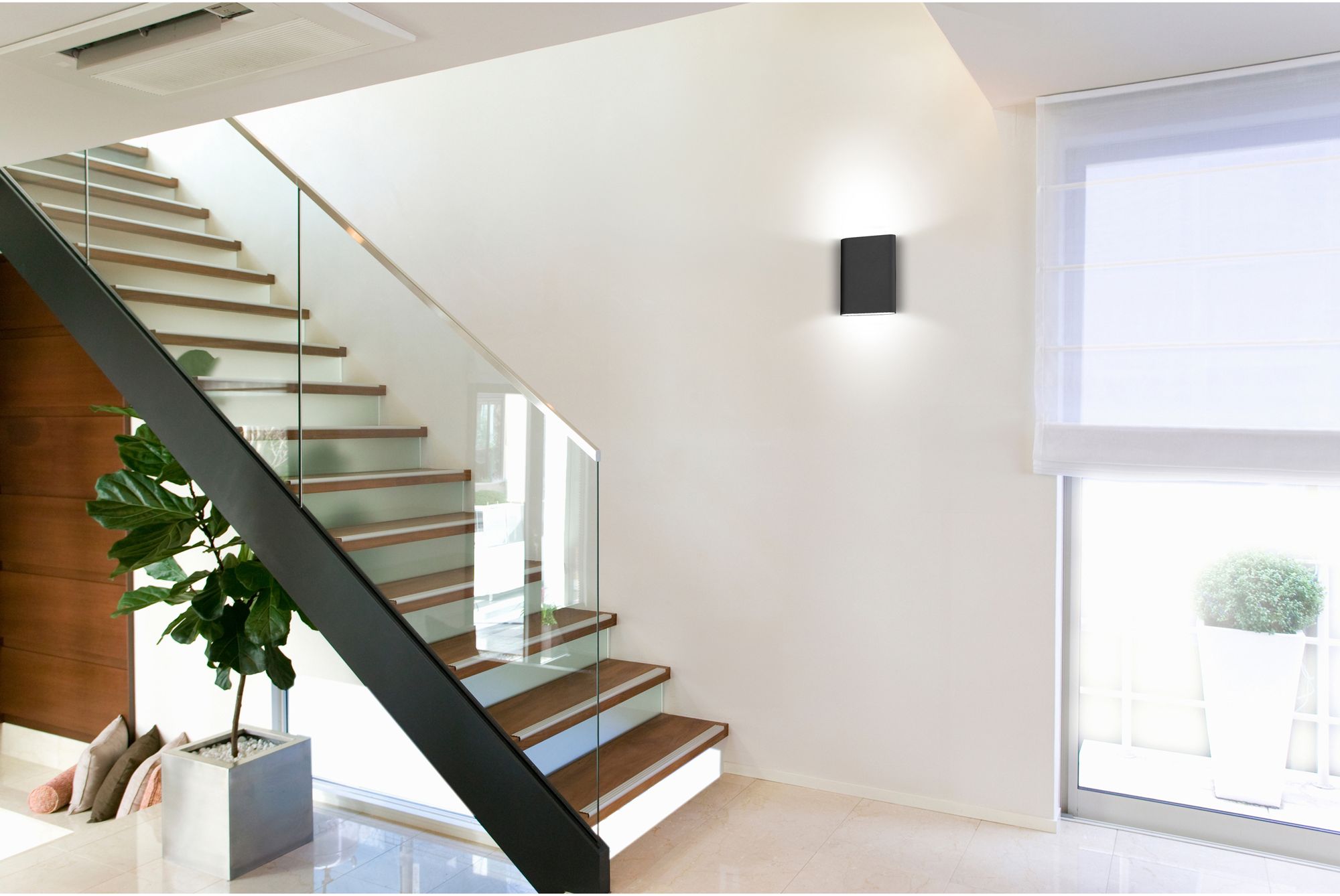Image 7 Lux - Bi-Directional Wall Sconce - Black more views