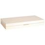 Luxe 19 1/2" Wide Ivory Decorative Organizer Box