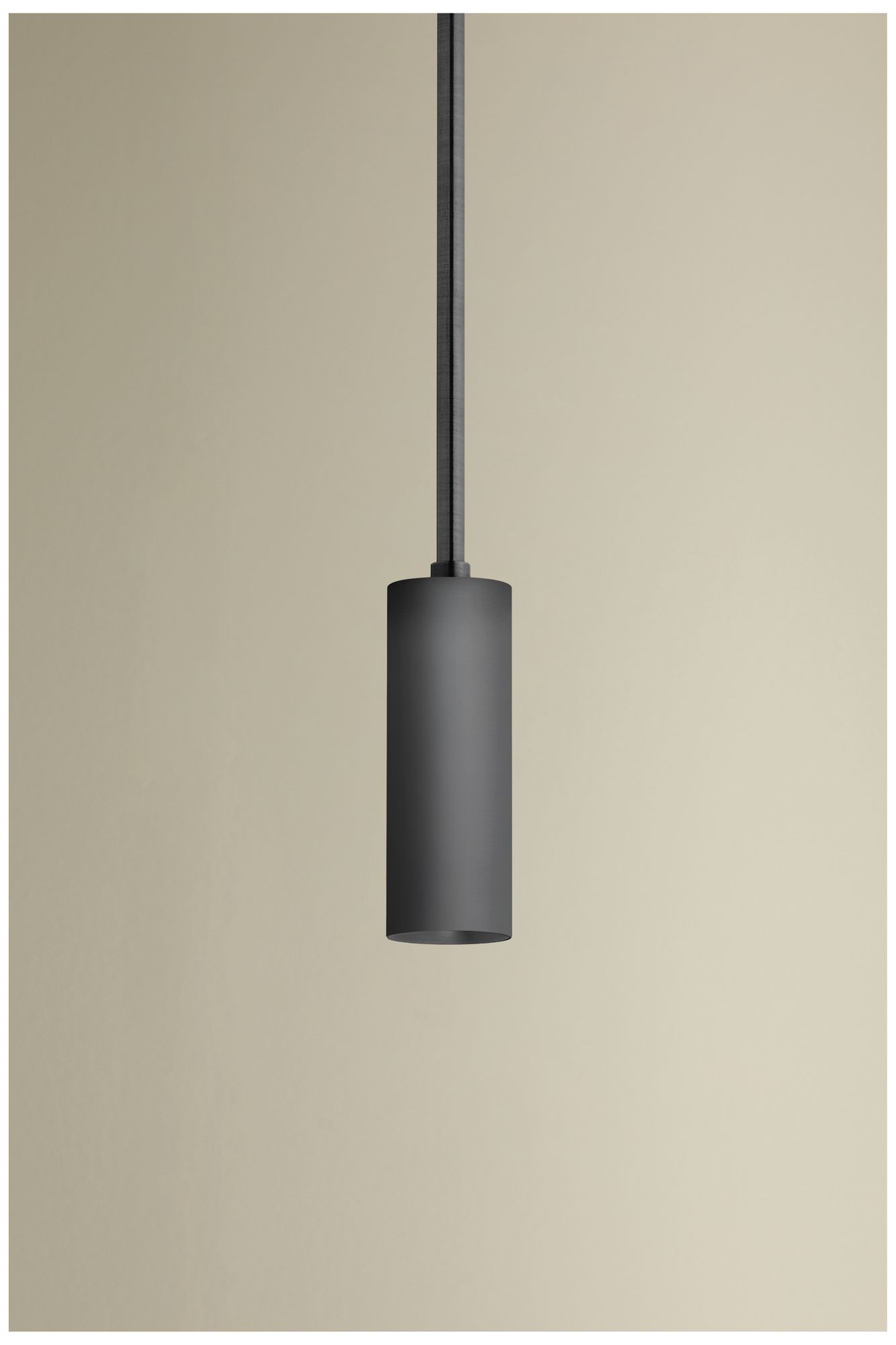 Image 3 Luxe 2" Cylinder Pendant in Matte Black more views