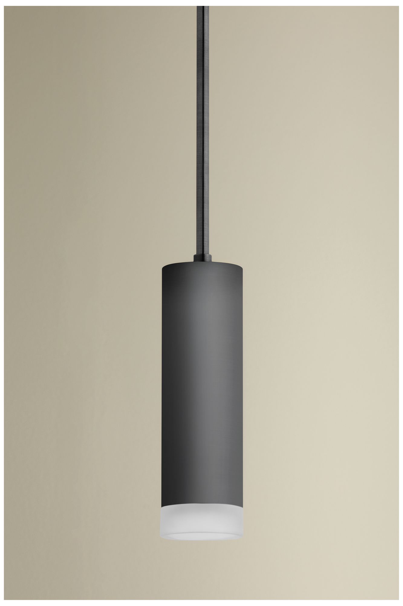 Image 3 Luxe 3" Cylinder Pendant in Matte Black more views